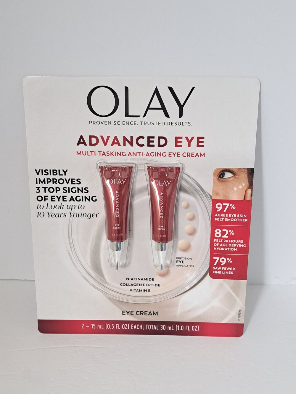 2 PK. OLAY Advanced Eye Multi-Tasking Anti Aging Eye Cream 2 Pieces 15 ML Each
